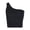 Black, variant on Ribbed One‑Shoulder Slim Tank Top Asymmetric Cut Short Crop Stretch Fabric Form‑Fitting Breathable Lightweight Trendy Layering Piece For Night Out Beach And Everyday Wear Cami Top Khaki M