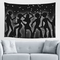 thumbnail image 1 of Fun Disco Eighties Style Tapestry, Dark Dancing Wall Hanging Tapestries Dorm Room Home Decor, 60" x 40", 1 of 7