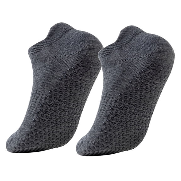 Ankle Socks - Yoga Socks Silicone non Socks Indoor Fitness Socks Floor Socks Sports Trampoline Socks, Socks for Women,Color: Dark Gray Size: One Size