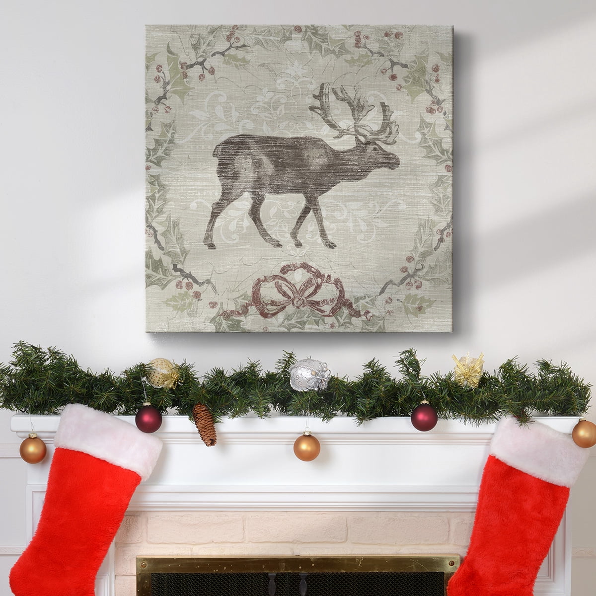 Cabin Christmas V- Gallery Wrapped Canvas
