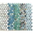 thumbnail image 5 of The Tile Life Eterna Penny Kena Glass Mosaic Floor & Wall Tile, 12 x 12 in, 1-Piece, 5 of 8