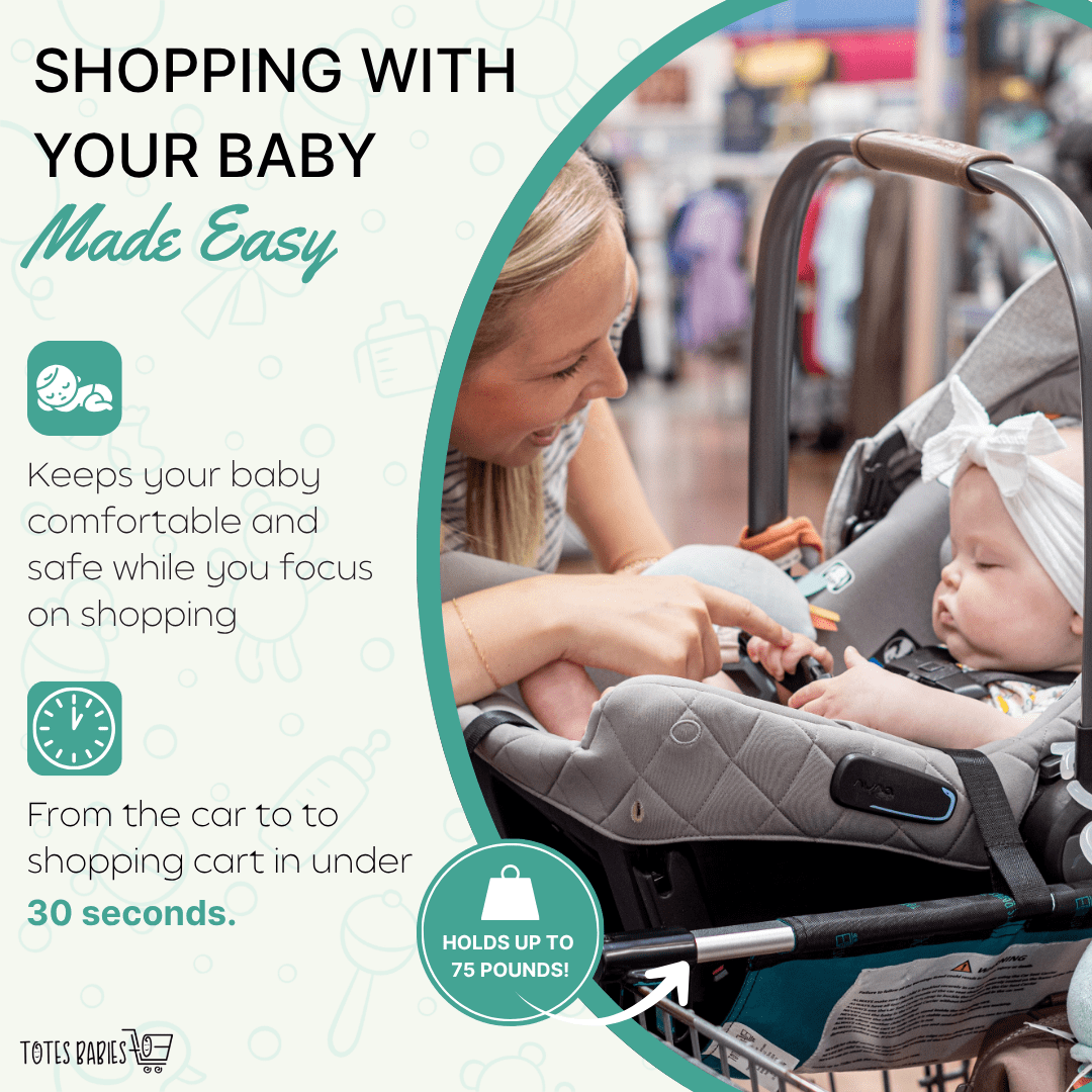 Totes Babies Universal Convertible Baby Car Seat Carrier Sling, Black