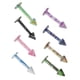 thumbnail image 1 of 2X 8 piezas de Acero inoxidable lengua Labret barras de labios anillo Barbell Piercing Yuyangstore, 1 of 8
