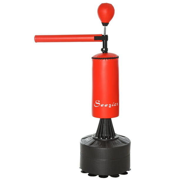 Soozier Freestanding Boxing Punch Bag Stand with Rotating Flexible Arm