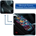 thumbnail image 5 of Graffiti Soft Comfortable Furry Printed Armrest Cover Car Armrest Mat Armrest Accessory 12.5x8.2 Inch, 5 of 6
