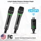 thumbnail image 2 of Micrófono inalámbrico Bietrun XLR recargable de doble metal, 2 of 8