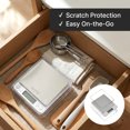 thumbnail image 5 of Mavie Compact Stainless Steel Kitchen Scale with Protective Case, 9 Unit Conversions, 3kg Capacity, Blue LCD Backlight, Auto Calibration & Precision Tare for Cooking & Baking, 5 of 8