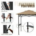 thumbnail image 6 of EAGLE PEAK Pop Up 8' x 5' Grill Gazebo, Instant Outdoor BBQ Canopy, Beige, 6 of 7