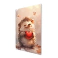 thumbnail image 2 of 8x12 inch Canvas Painting Wall Art Lovely Hedgehog & Red Heart,Children'S Room Decor Paintings Canvas,Enchanting Hedgehog Posters & Prints Decor,For Nursery,Children'S Room,Cafes Wall Decor, 2 of 6