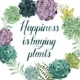 thumbnail image 2 of Popp, Grace 26x26 Gold Ornate Wood Framed with Double Matting Museum Art Print Titled - Plant Happiness I, 2 of 4
