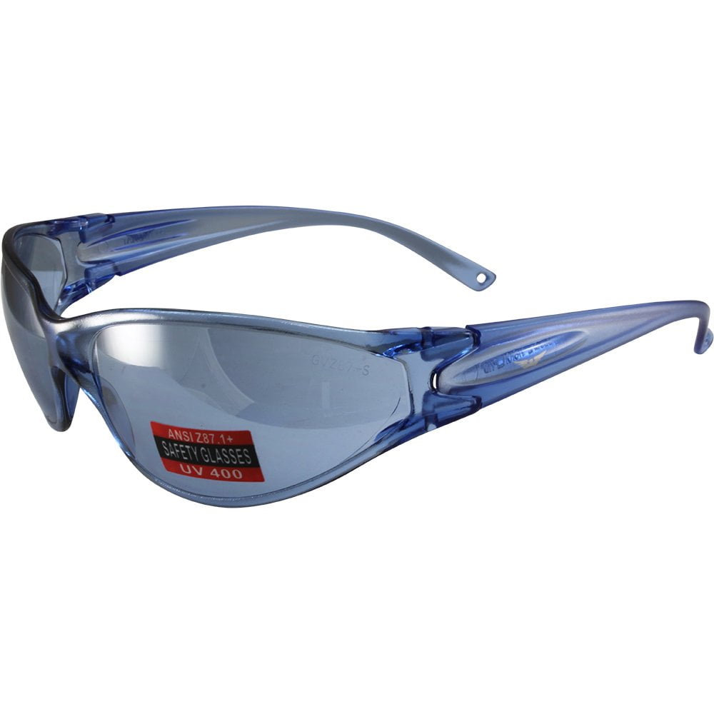 Global Vision PHD Safety Glasses Blue Frames Blue Lens ANSI Z87.12010