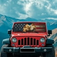 thumbnail image 2 of Yuyamidu 4th of July Windshield Sun Shade for 1997-2018 Jeep Wrangler TJ JK JKU, Eagle Sunshades Heat Shield Cover, 2 of 6