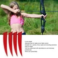 thumbnail image 3 of Feather Fletching, 20pcs 4 Inch Feather Vanes High Speed Simple Control Stable Flight  for Outdoor Arrows Red, 3 of 7