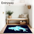thumbnail image 3 of ODIKA 2'x3' Machine Washable Non-Slip Area Rug, Ethereal Apparition Stitch Project High Traffic Rug with Pad, Blue, 742953, 3 of 8