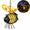 1pc, variant on Solar Hanging Bee Light Outdoor, Warm Amber Glow Flicker-Free Garden Decor, Iron Bumblebee Lantern with Hook for Patio Yard Camping