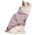 thumbnail image 6 of NovaStitch Dog Sweaters Dog Hoodie Sweater Solid Soft Fleece Clothes Pet Hoodie Sweatshirt with Pocket for Small and Medium Dogs Purple S, 6 of 6