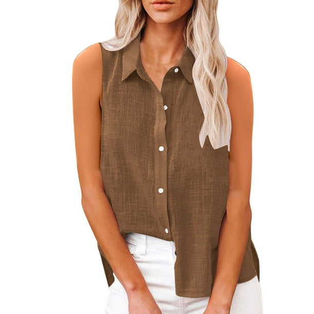 Vestidos Casuales Para Mujer, Blusas De Mujer De Moda Blusa holgada con lentejuelas y cuello en V para mujer