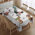 thumbnail image 2 of Dachshund Footprint Bone Rectangle Tablecloth 60"x84",Waterproof Polyester Rectangle Table Cloth, Wipeable Spillproof Polyester Tablecloth for Dining, Camping, Indoor and Outdoor, 2 of 5