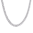 thumbnail image 1 of Cadena para Hombre Cubana LUCKMAN, Acero Inoxidable con Baño Oro 18k o Color Plata, Modelo Caleb plateado UNITALLA, 1 of 7