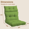 thumbnail image 7 of High Back Chair Cushions Set of 2, Waterproof All-Weather Patio Cushion for Adirondack Rocking Dining Chair Indoor Outdoor, Green,2PCS, 7 of 7