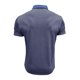 thumbnail image 5 of Camisetas Elvqul para Hombre Economicas Manga Corta Patchwork Botones Gym con Solapa Con Bolsillos Azul Oscuro, 5 of 6