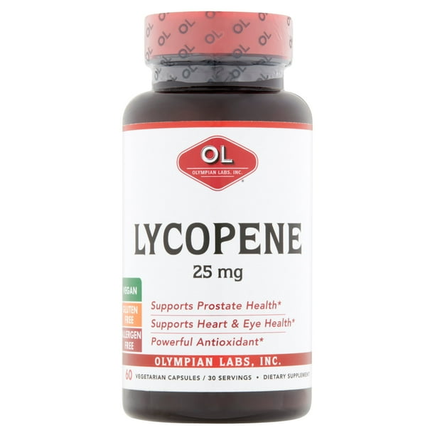 Olympian Labs Lycopene Dietary Supplement, 25mg, 60 count