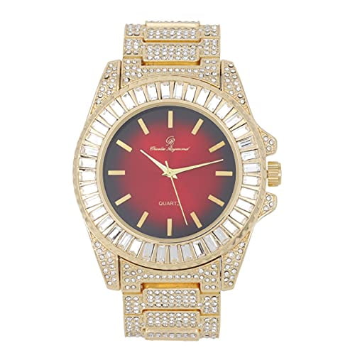 Mens Hip Hop Iced Out Watch ST10372 Gold Metal Nigeria Ubuy