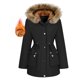 thumbnail image 4 of Chaquetas y abrigos casuales con capucha de manga larga para mujer, chaqueta impermeable de color sólido, con capucha para exteriores, cortavientos, holgada, con bolsillo, blusa de poliéster para muje, 4 of 8