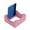 Pink, variant on Cup Cradle for Tumblers, Silicone Tumbler Holder for Vinyl Decals, Tumbler Cradle Built-in Slot with Felt Edge Squeegee for Crafting Decals on Cups, BottlesBright Blue
