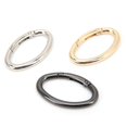 thumbnail image 3 of 9Pcs Oval O Shape Spring Buckles for Open Bag DIY Accessories 3 Colors M, 3 of 3