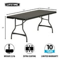 thumbnail image 4 of Lifetime 6 Foot Rectangle Nesting Folding Table, Indoor/Outdoor Commercial Grade, Black (81061), 4 of 13