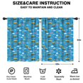 thumbnail image 2 of Blackout Kids Curtains,Cartoon Construction Vehicles Clouds Blue Pattern Childrens Insulated Curtains Set Of 2,Bedroom Essentials,Toddler Room Decor 42"x54", 2 of 5