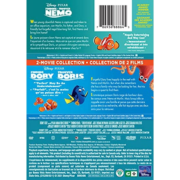 FINDING NEMO/FINDING DORY 2-MOVIE COLLECTION (Bilingual) [DVD