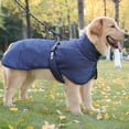 thumbnail image 1 of Ropa para perros Chaleco cálido para cachorros Impermeable para clima frío (Azul marino 3XL), 1 of 7