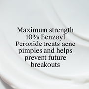 Neutrogena Rapid Clear Acne Spot Treatment, Benzoyl Peroxide 10% Pimple Cream, 1 oz