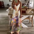 thumbnail image 3 of Easter Bunnies Rabbits Design Sleeveless Dress Woman Fashion Long Dresses Women's Summer Suit Dress 2025, 3 of 7