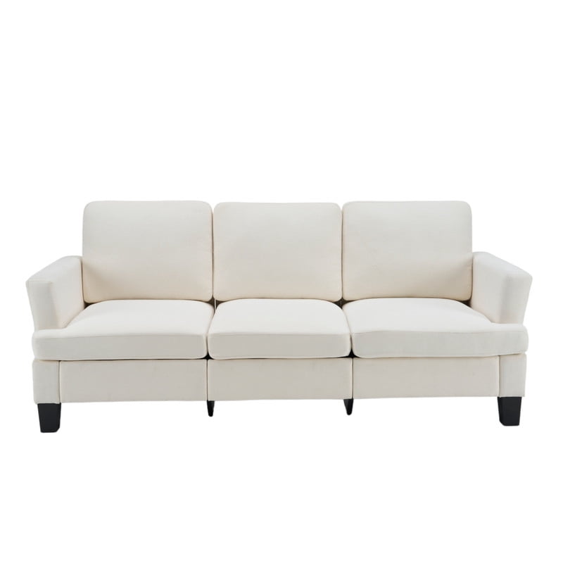 84" Modern 3-Seater Sofa, Upholstered Couch with Washable Covers and 25.6'' Deep Seat, Comfy Sofa Couch for Living Room, Bedroom, Apartment, Office