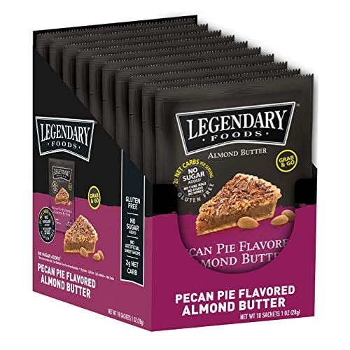 Legendary Foods Almond Butter Keto Snacks & Fat Bombs, Low Carb, No