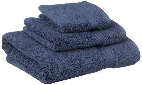 Long-Staple Cotton Towels Extra Soft Bath Towel Ivory Face Towel and Hand Towel 3-Piece Set SUPERIOR Zero Twist 100% Cotton Towel Set
