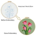 thumbnail image 3 of VOCHIC Tulip Embroidery Kits for Beginners,Cross Stitch Kit for Adults,DIY Needlepoint Kits for Starters Including Embroidery Cloth Floral Pattern and Instructions, 3 of 7