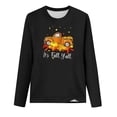 thumbnail image 4 of It's Fall Y'all Sweatshirt for Women Oversized Halloween Print Long Sleeve Crewneck Pullover Casual Loose Fit Graphic Tops Y2K Clothes, 4 of 5