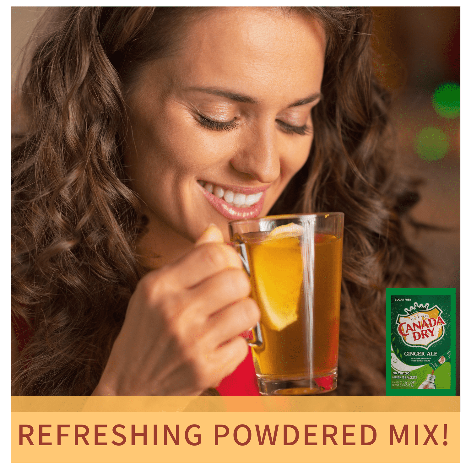 Canada Dry Original Ginger Ale Singles To Go Powdered Drink Mix Sugar-Free Caffeine-free Non-carbonated Water Enhancer Powder Sticks Beverage 6 Sachet Each, Pack of 2 - 12 Total Servings