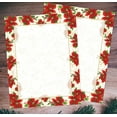 thumbnail image 3 of 80 Poinsettia Swirl Letterhead Sheets - 8 1/2in. X 11in. (alhx74), 3 of 3