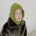 thumbnail image 5 of SikaFu 20% Wool Knitted Caps Winter Warmer Unisex Hooded Hat Neck Collar Scarf Cap For Men&Women Ski Beanie Hats Cold Hat Balaclava Cap, 5 of 6