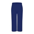 thumbnail image 6 of WERYOUNG Boys Casual Pants Elastic Waist Solid Color Wide Leg Sweatpants Toddlers Kids Loose Fit Back To School Pants 4-5 Years, 6 of 6