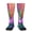 2 Black-2, variant on Women Crew Soft Moisture-wicking Socks Wild flowers of clover and butterfly Pattern Design Cotton Socks, One Size fit All