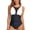A-White40, variant on Womens One Piece Swimsuit Mesh Sheer Tummy Control Bathing Suit Ruched Sleeveless Crewneck Swimwear Comfy Beachwear