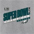 thumbnail image 4 of Men's Fanatics Heather Gray Philadelphia Eagles Super Bowl LIX Champions Counting Points Score T-Shirt, 4 of 5