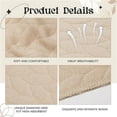 thumbnail image 3 of Tutuviw 6 Pcs Cotton Tummy Liners for Sweat Rash Plus Size Cotton Under Belly Sweat Liners Perspiration Absorber Pads Belly Band for Skin Rash,Women Sweating Supplies(27in Long, Skin Color), 3 of 7