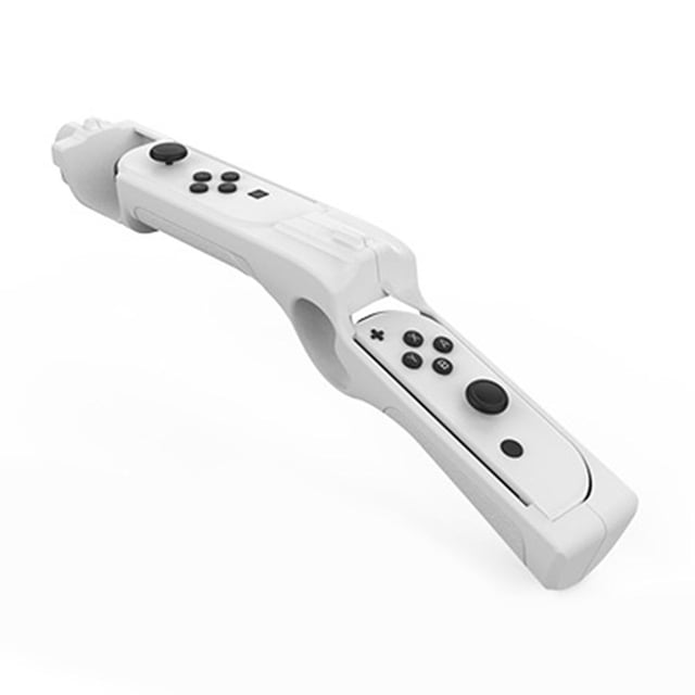 Joystick de sentido de empuñadura con forma de pistola para controlador de juego OLED NS/NS blanco Ehuebsd Para estrenar